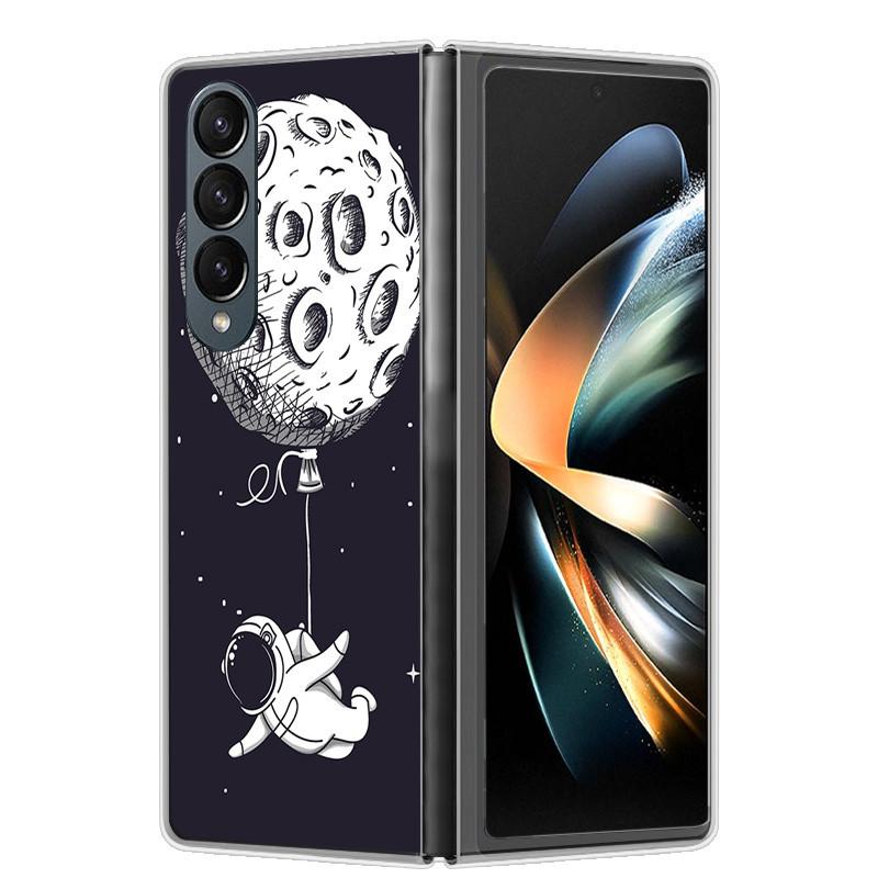 For Samsung Galaxy Z Fold6 Fold5 Z Fold 2 3 4 5 6 Fold5 Phone Case Astronaut Silicone Back Cover For Galaxy Z FOLD 6Funda Coque