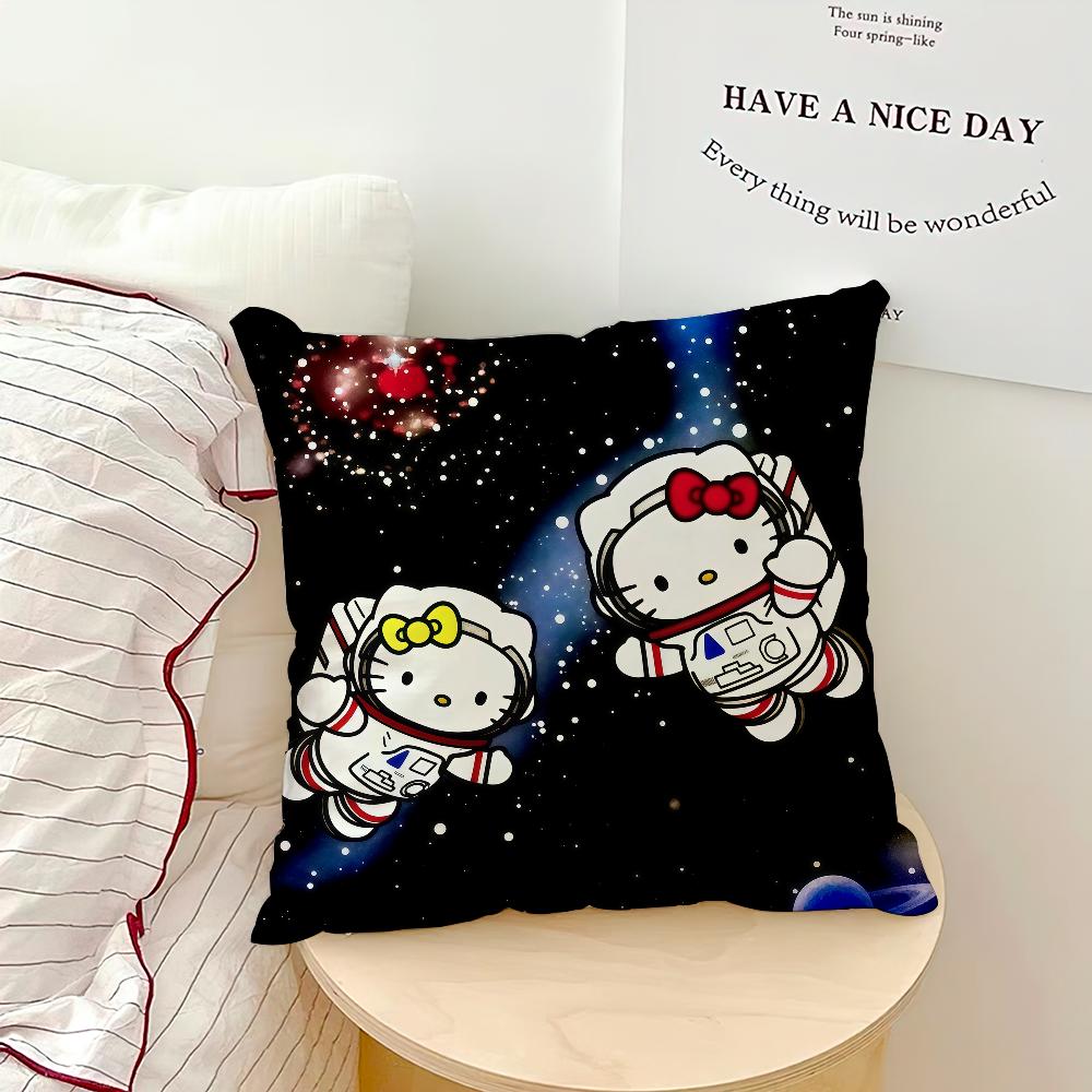 Funny Art Cartoon Kawaii H-Hello K-Kitty Sro Comfort Soft Hogar Pillowcase For Sofa Living Room Bed Home Decor Protective Covers