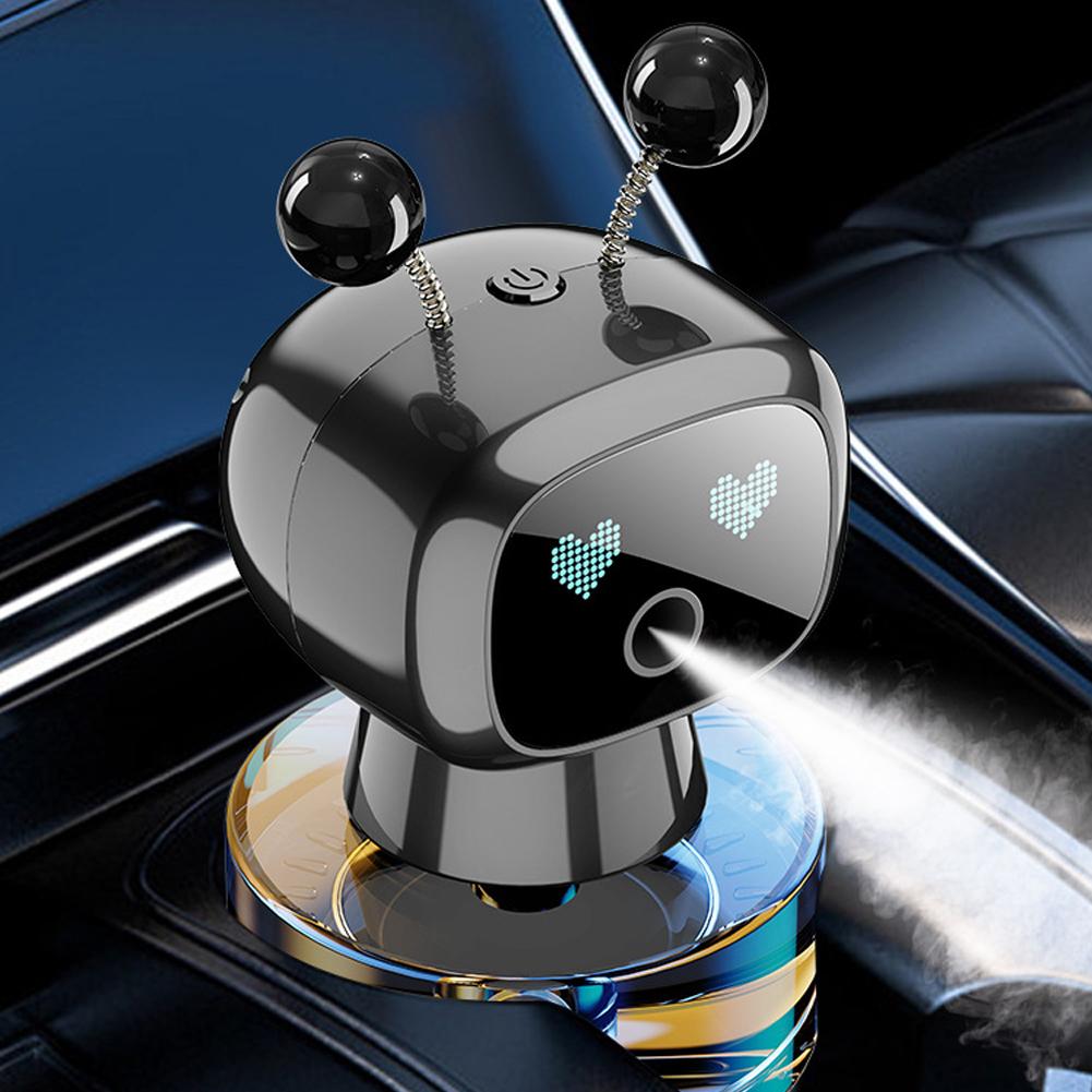 Car Diffuser Air Freshener Smart Robot Rechargeable Fragrance Auto Air Freshener Aromatherapy Perfume Accessories