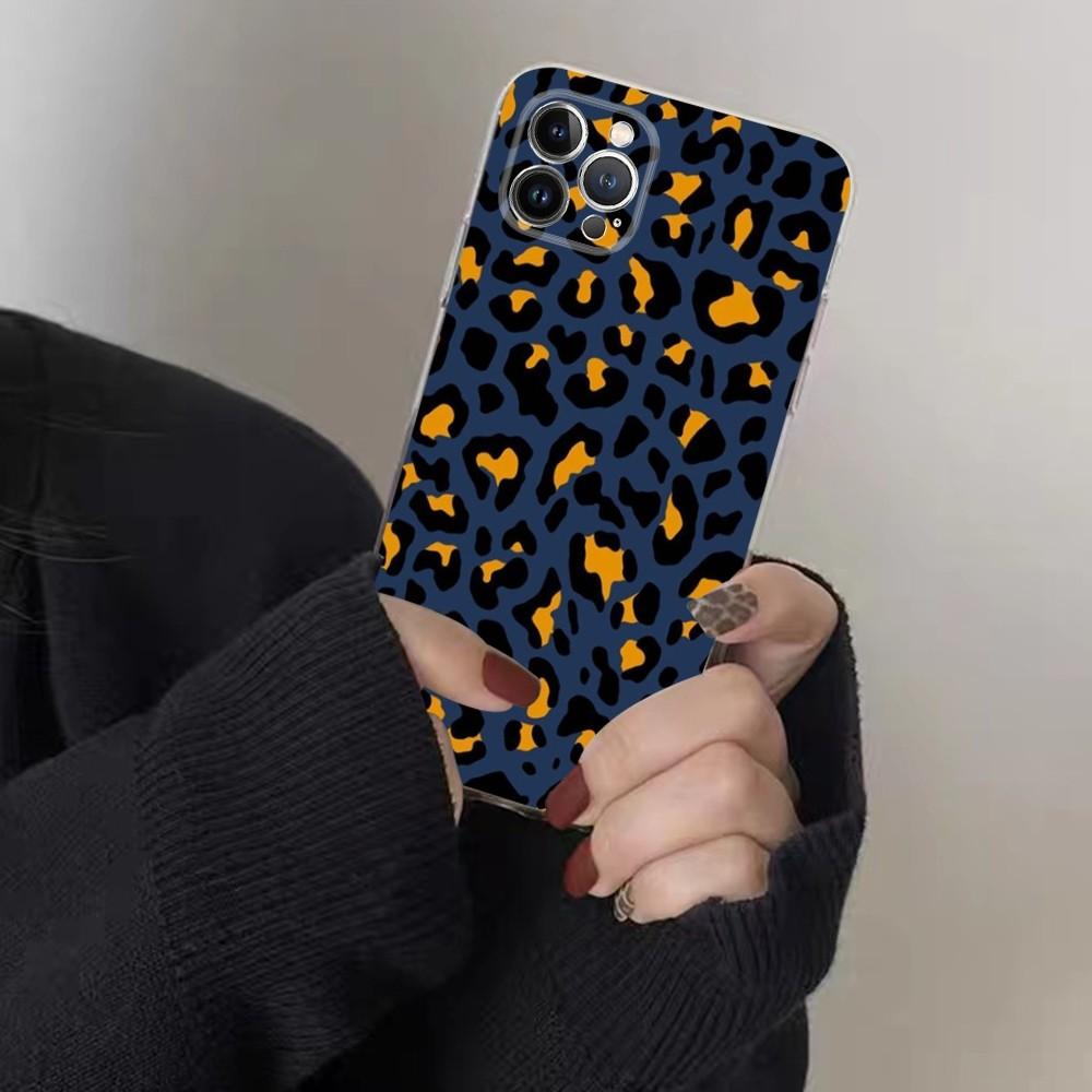 Leopardenmuster Handyhülle für iPhone 15 8 7 6 6S Plus X SE 2020 XR XS 14 11 12 13 Mini Pro Max Handyhülle