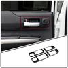 4PCS For Toyot@ Tundra 2014- Matte Black Car Door Handle Frame Trim Cover
