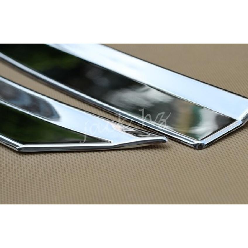 Chrome Headlight Head Light Eyebrow Trims For Nissan Rogue X-Trail 2014-2016