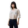 Business Casual Minimalist Embroidered Lyocell Blend Draped Long Sleeve Shirt Women Shirts 47F145G