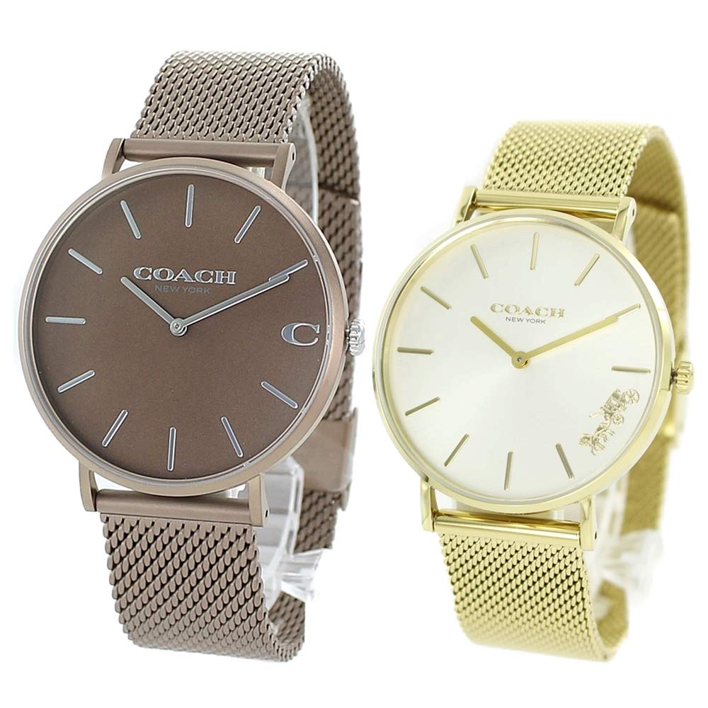 

Коробка для зберігання парних годинників COACH Charles Perry Mesh Brown Yellow Gold 1460247114503125 Годинник [Coach] Чоловічі Жіночі [Елемент]