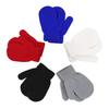1 Pair Children Winter Gloves Soft Comfortable To Wear Good-looking Wide Application Lightweight Windproof Acrylic Full Finger Knit Gloves for Outdoor