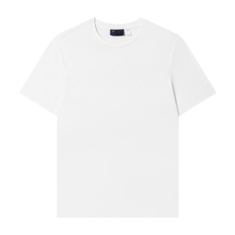 FILA T Shirts Men s Standard White Crew Neck Moderate F11M532115F-WT 190/108A/XXXL