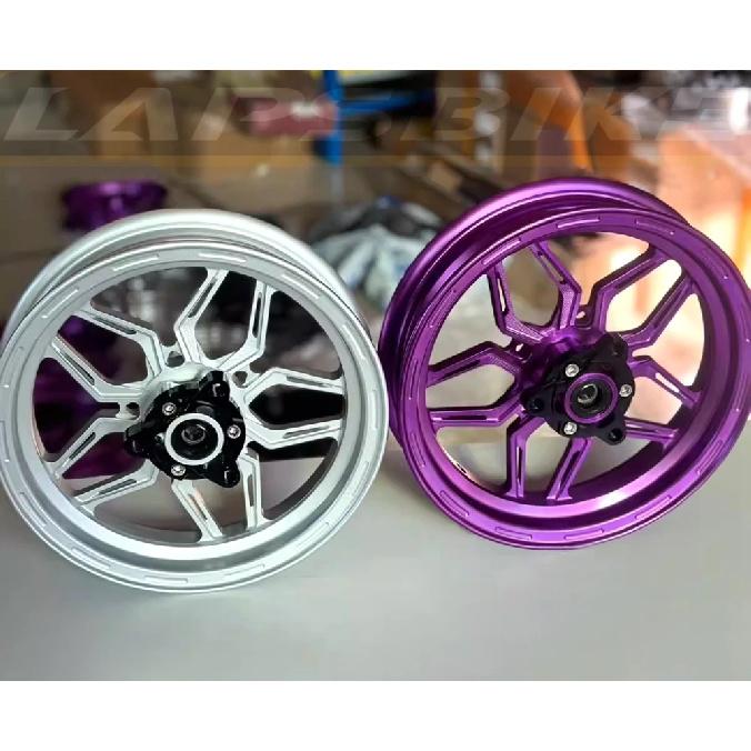10*2.15-inch CNC Single Disc Brake Aluminum Wheel Motorcycle Front Rim For RSZ CUXi Niu Ninebot Universal Front Wheel Modified