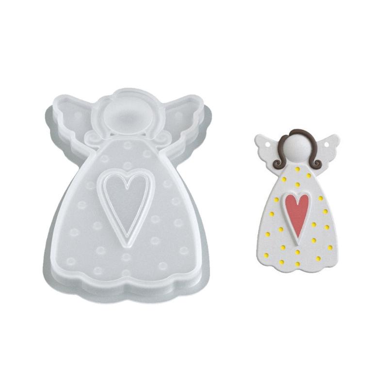 Flexible Silicone Angel Wing Girl Pendant Mold Handmade Jewelry Silicone Mold For DIY Jewelry And Resin Crafts