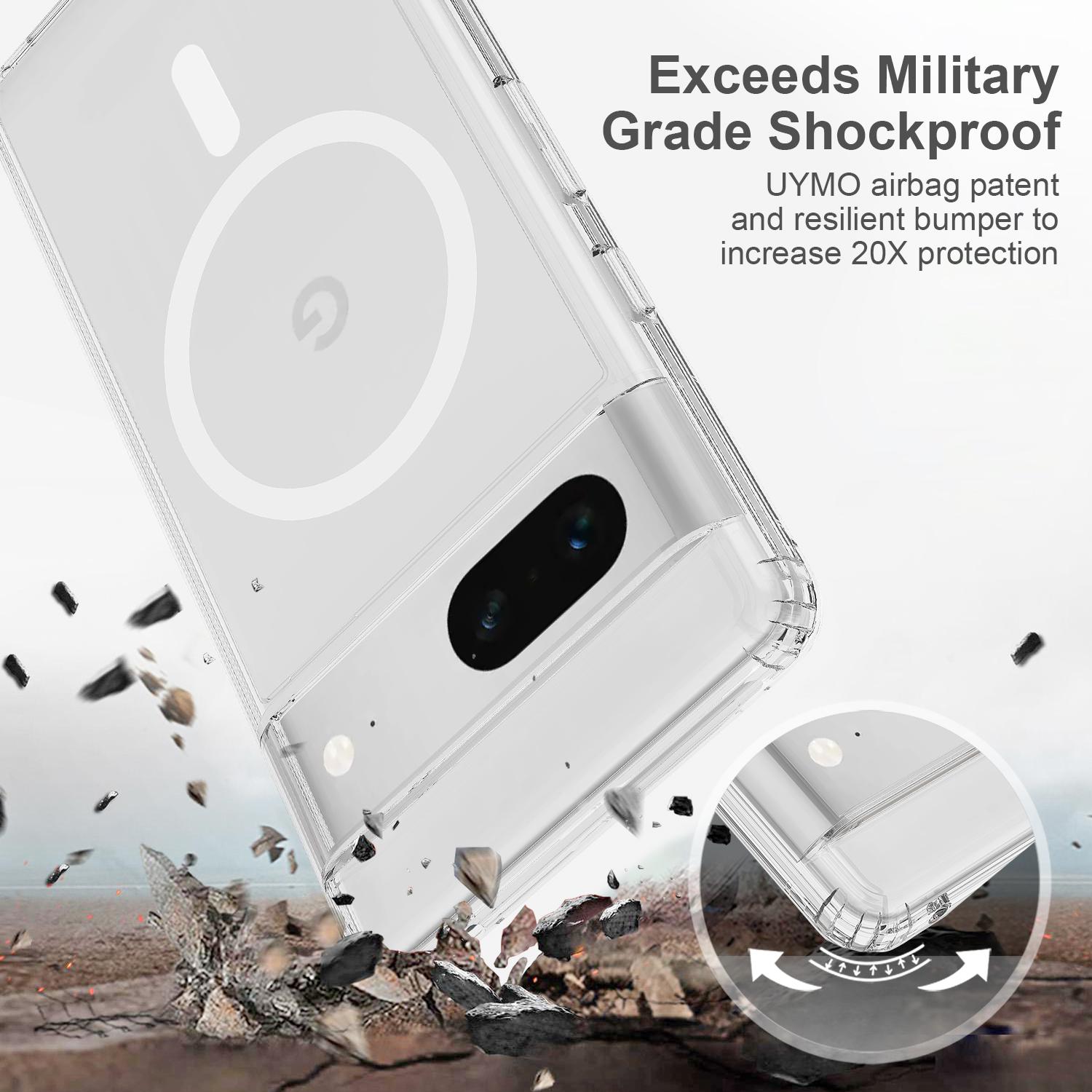 

For Google Pixel 7 5G Magnetic Case Compatible with MagSafe Anti-drop Phone Cover A