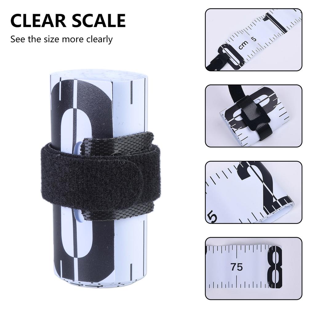Waterproofs Fishing Measure Ruler PVC Foldable Fish Ruler Fish Measurement Tool Outdoor Fishing Measuring Device