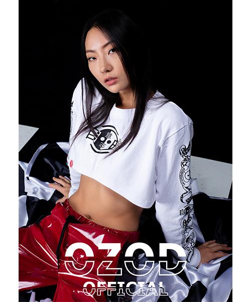 OZOD Free Will Sleeve Crop Top_White