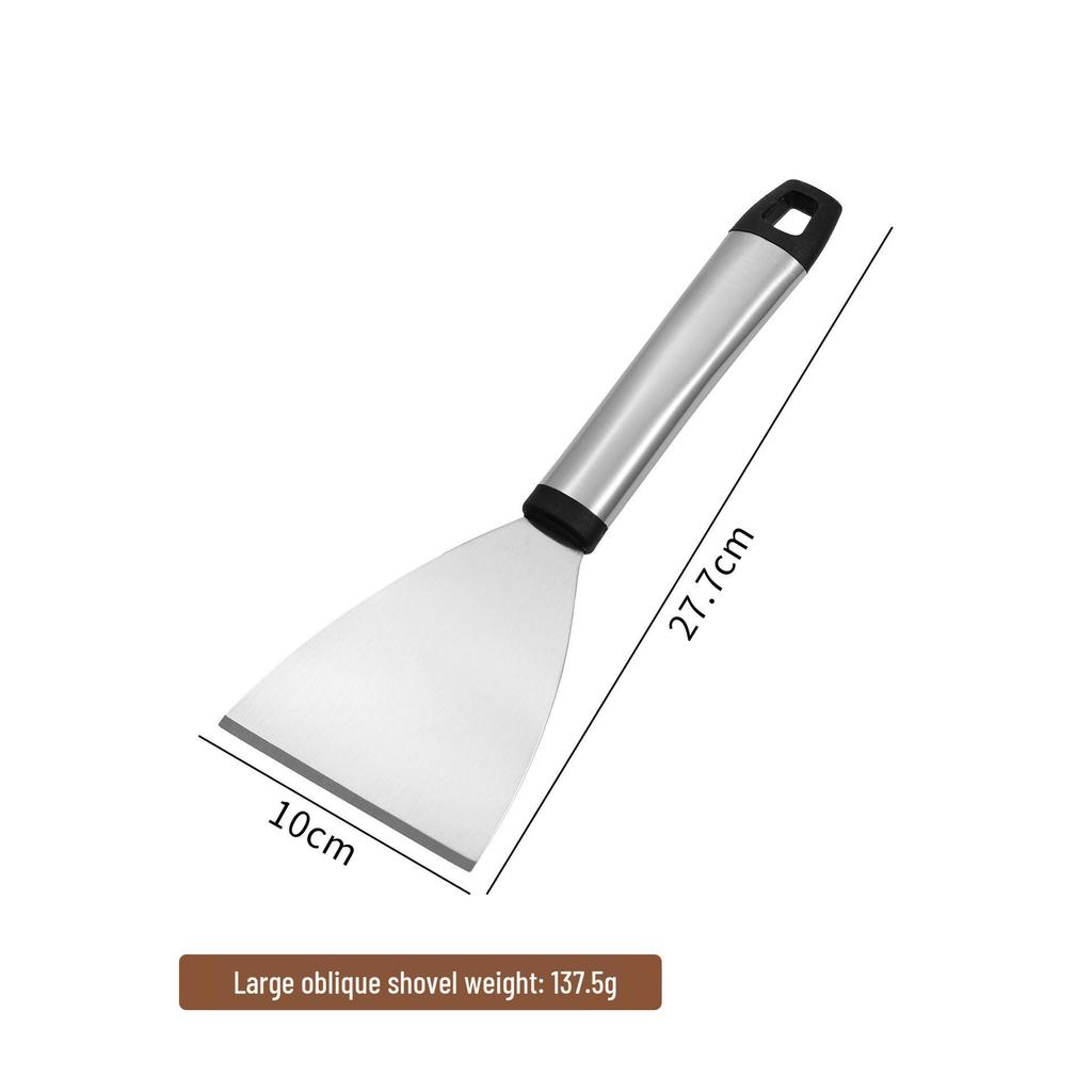 Versatile Stainless Steel Angled Spatula for Pancakes, Eggs, Flatbreads & Grilling