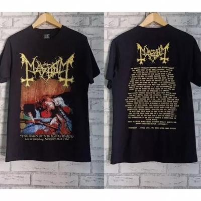 Mayhem Band Shirt, Mayhem Hearts Dawn Black Unisex T-shirt Reprint S-5XL Unisex T-Shirt