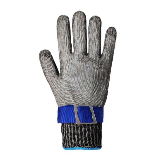 1 Stk. Schnittfester Arbeitshandschuh Edelstahl-Maschenhandschuh für Metallbearbeitung Holzarbeiten Küche Metzger Austernschälen Mandolinen