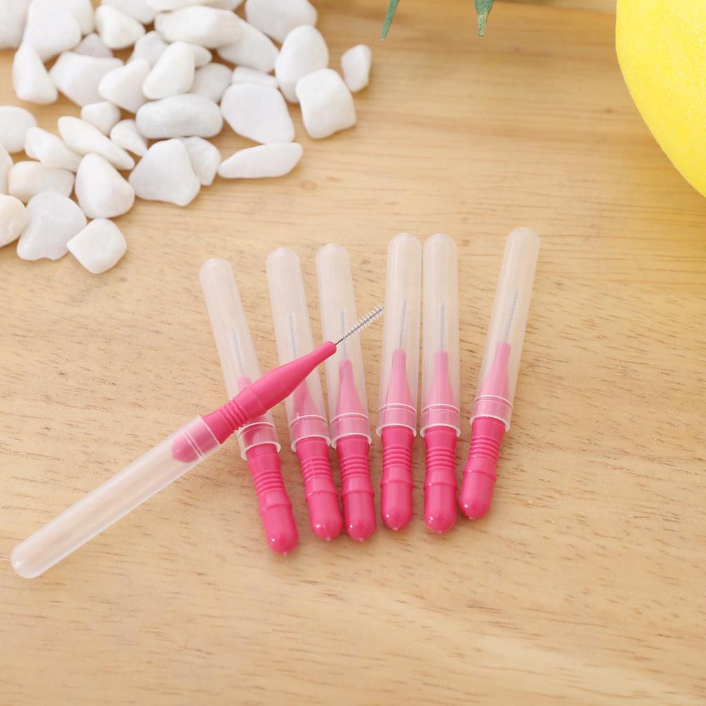 Multicolor Disposable Interdental Brush Toothpicks for Oral Care