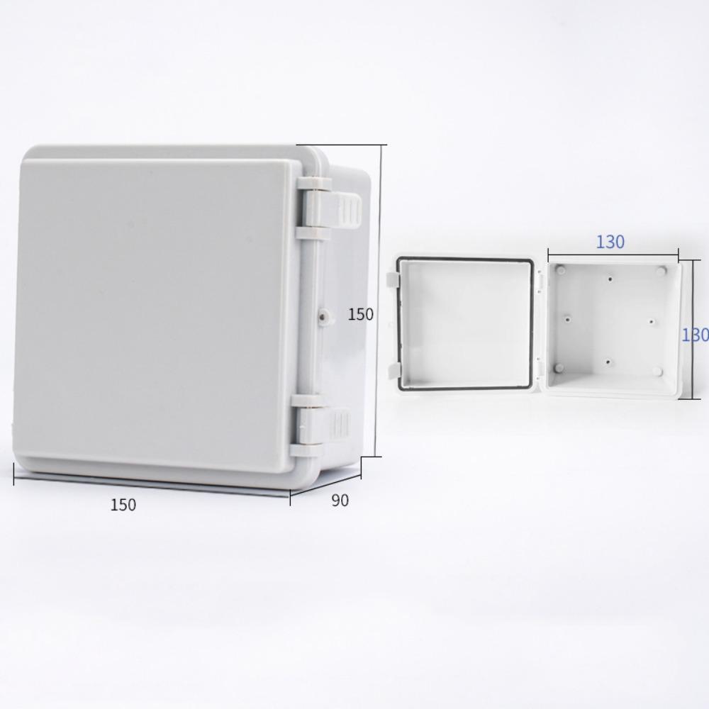 Outdoor Sealed Electrical Plastic Enclosure ABS with Hasp Distribution Box Transparent Cover IP66 Waterproof