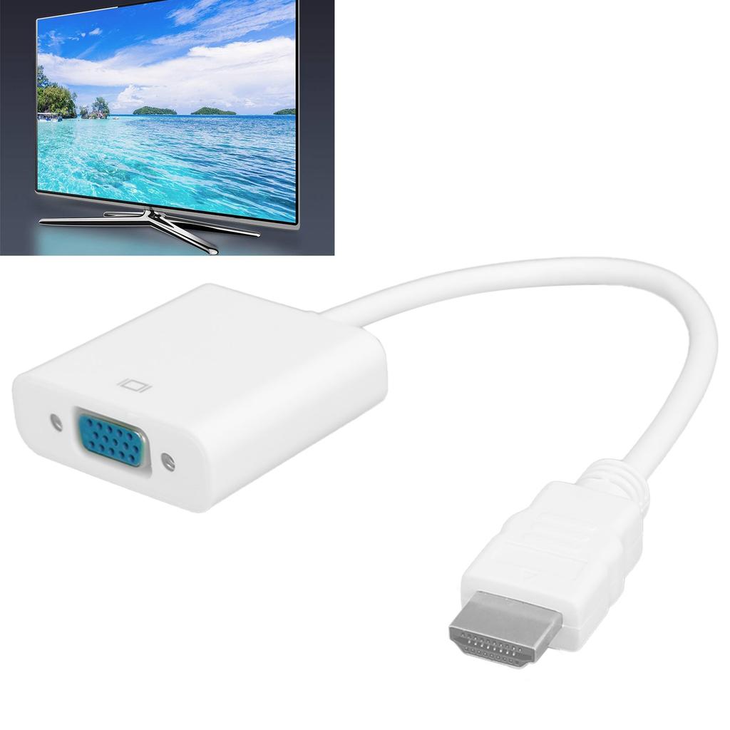 HD Multimedia Interface to VGA Adapter Converter Cable for Computer Laptop Monitor Projector