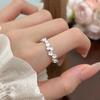 Korean Floral Ring: Light Luxury, Adjustable, Stackable, Simple Fresh Design