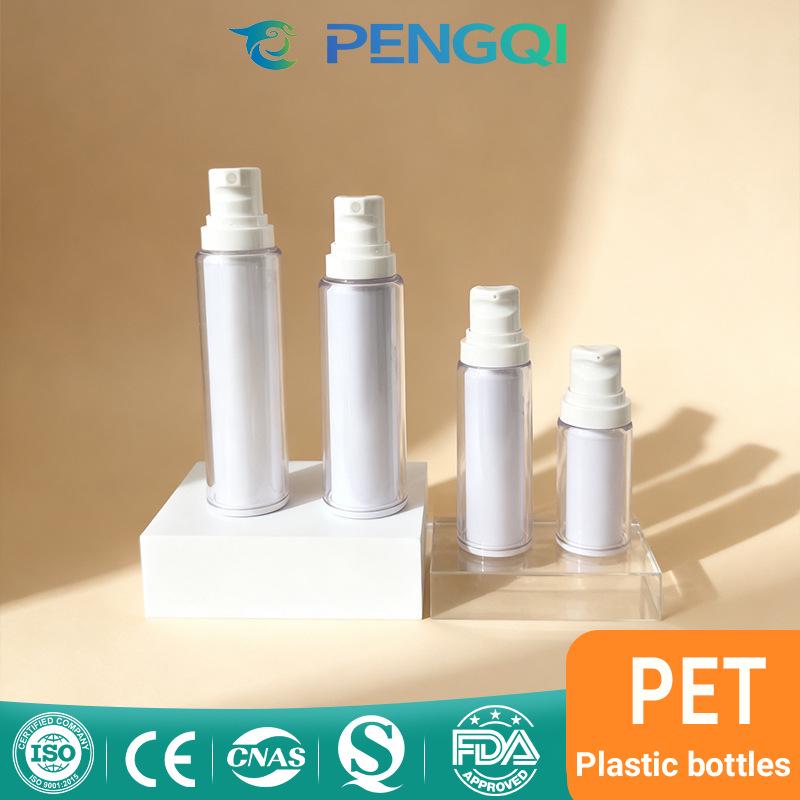 

High-End PET Acrylic Skincare Bottles: Lotion, Emulsion, Ultra-Fine Spray, Cream 30ml white cap + clear bottle