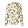 Women's Casual Long Sleeve Single Breasted Floral Print Medical Scrub Cardigan Top Comfortable Fit Lightweight Fabric Suitable for Work