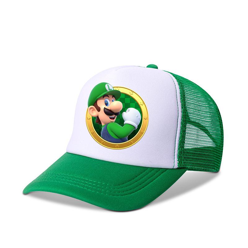 Super Mario Adjustable Baseball Cap Embroidery Sunshade Anime Mario Brothers Cartoon Hip-Hop Christmas Cosplay Birthday Gift