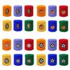 6Pcs Kids Sports Wristbands Colorful Cotton Wristband Sweatband For Children Wrist Protector Football Basketball Tennis Boy Girl 1