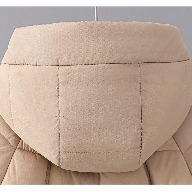 Zimní dámské bundy s kapucí Zesílené Teplé Vycpané Kabáty Ležérní Dlouhé Parky Oblečení Volné Svrchní Oblečení