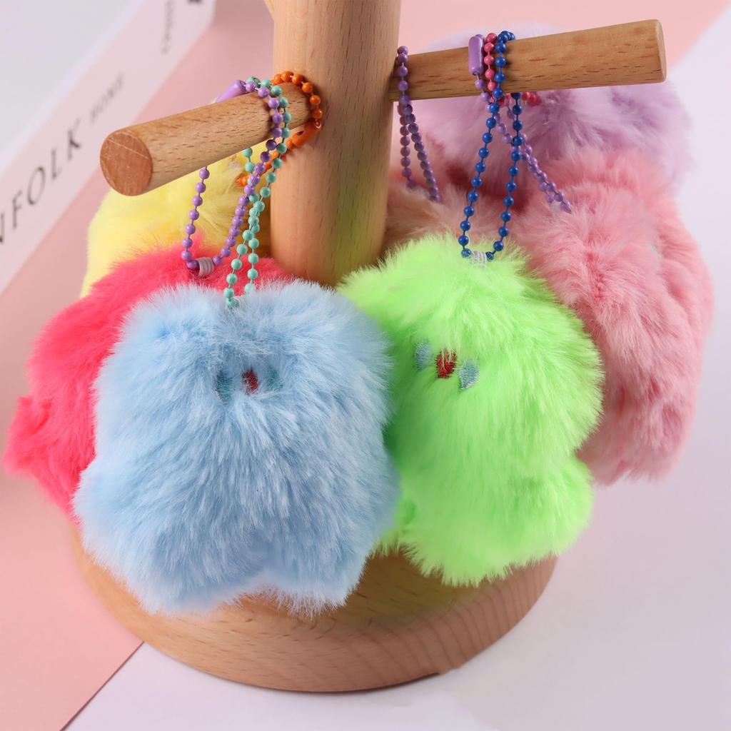 [DEVENTORZ] Ball Chain with Connector, 12cm, Colorful Keychain Charm, DIY Accessory Parts, Craft Supplies, Decoration (50 Colorful Pieces)