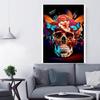 New 2024 DIY 5D Diamond Painted Skull Butterfly Rose Full Round Square Diamond Embroidery Mosaic Cross Embroidery Set