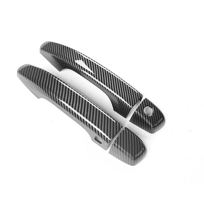 For Honda Accord 10th 2018 Door Handle Cover Protector Trim Exterior Car Accessories Carbon Fiber Look Gloss