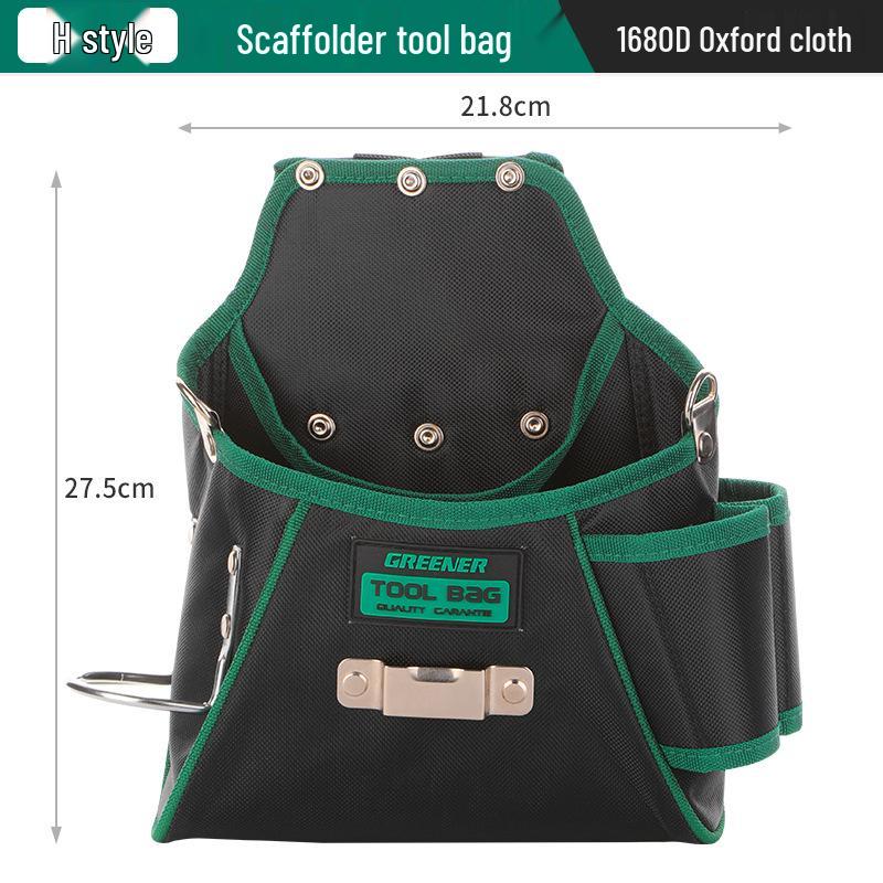 Green Forest Oxford Cloth Tool Waist Bag for Electricians