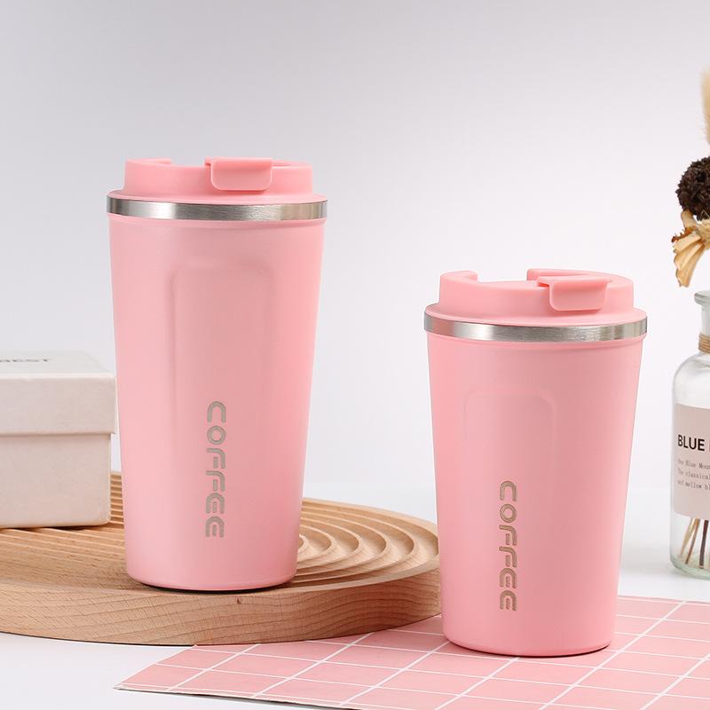 380ml/510ml Stainless Steel Coffee Cup Travel Thermal Mug Leak-Proof Thermos Bottle Tea Coffee Mug Vacuum Flask Insulated Cups