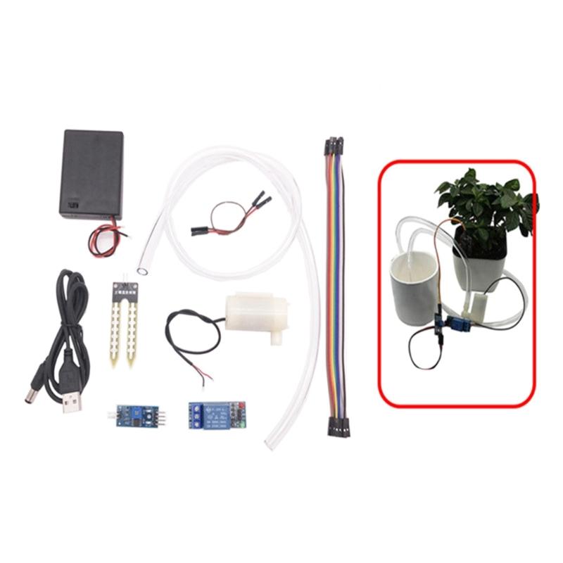 DIY Automatic Irrigation Watering System Kit Watering Pump Artifact Supplies for Indoor Outdoor Garden Lawn Watering