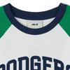 New MLB Los Angeles Dodgers Raglan Sleeve T Shirt Women's Neon Green 3FTSV1543-07GNN