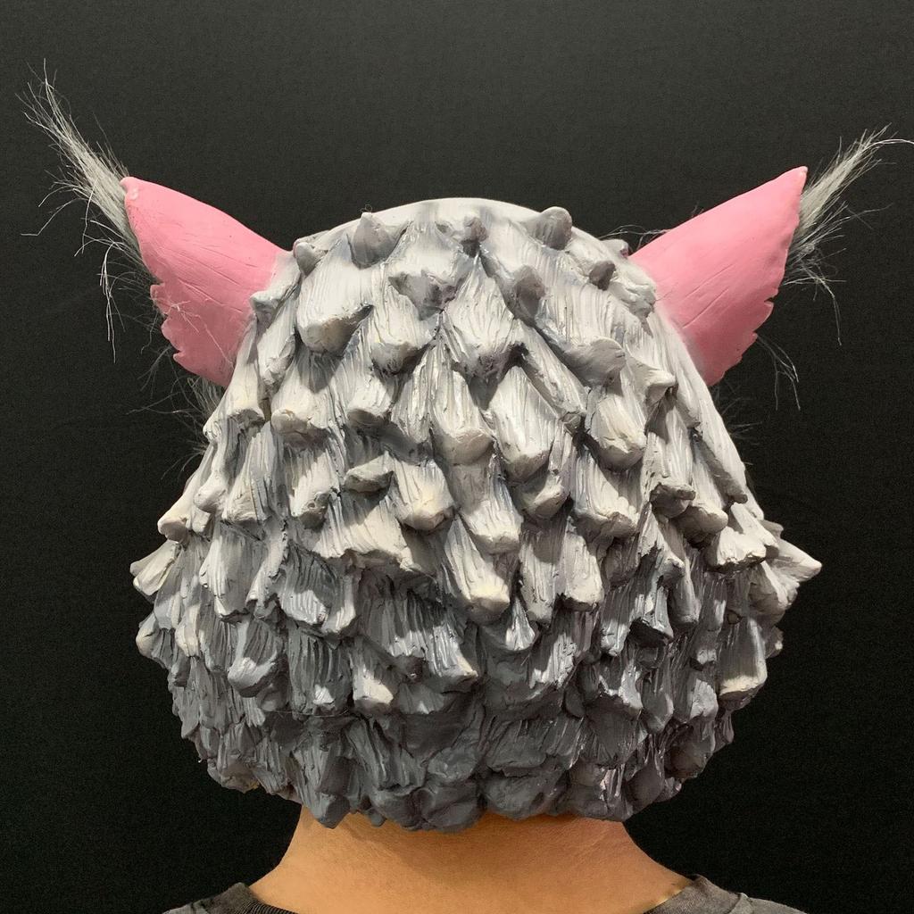 Kimetsu No Yaiba Pig Headgear Latex Mask Animal Headgear Halloween Party cosplay Funny performance props