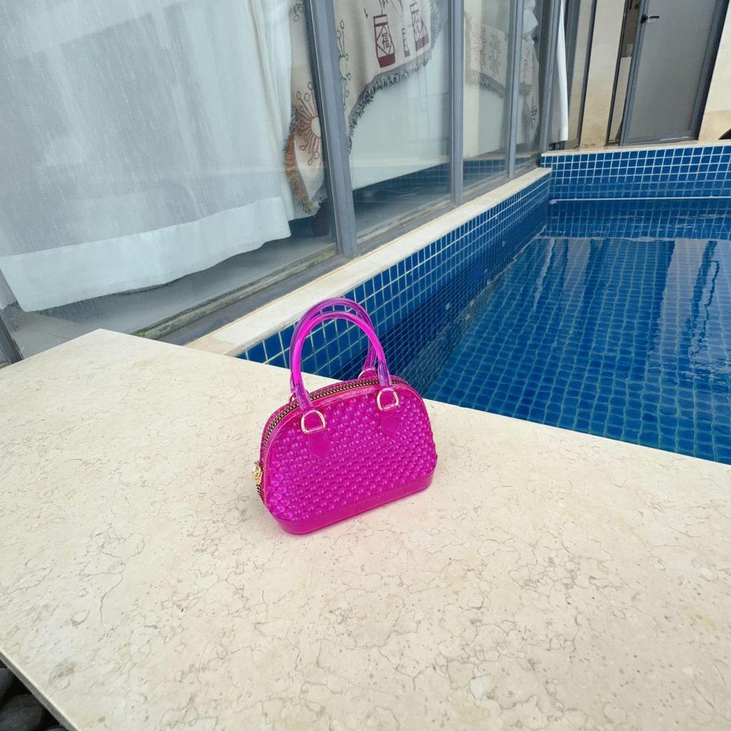 Fashionable Mini Shell Pearl Jelly Chain Crossbody PVC Material girls Shoulder Bag Stylish Summer Handbag from Mainland China