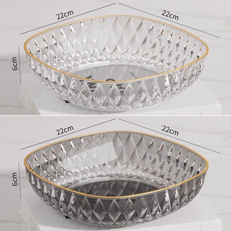 2023 Luxury Crystal Fruit Bowl for Coffee Table or Living Room