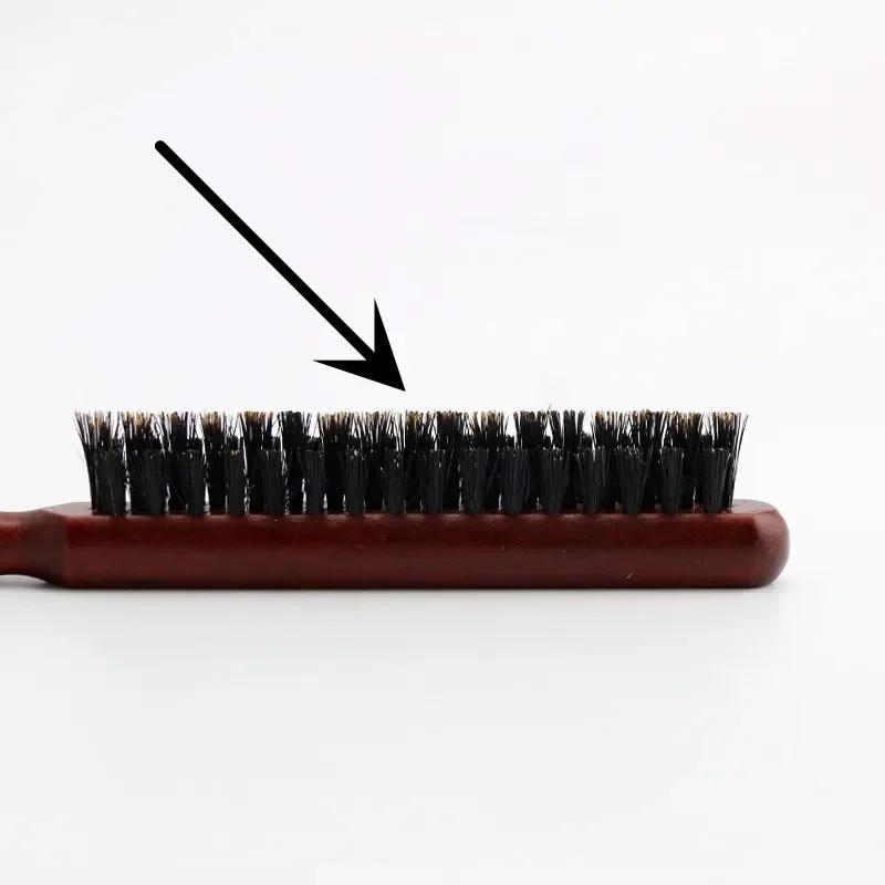 Профессиональная расческа из щетины кабана, тонкая линия, салонная расческа для начеса, расческа для удлинения волос, парикмахерские инструменты для укладки своими руками