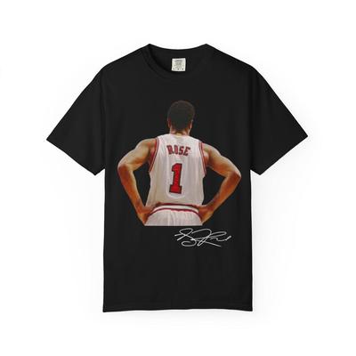 Derrick Rose Chicago T Shirt Autograph Edition Basketball LEGEND