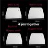 White Board Plastic Pastry Cutter Pizza Dough Scraper Cake Spatulas Tools Fondant Sugarcraft Trapezoid Bread Baker Butter Knife