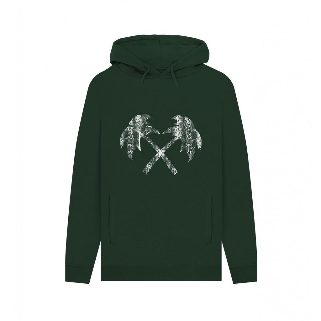 Trainer Spotter Unisex Adult Snakeskin Cross Palms Hoodie