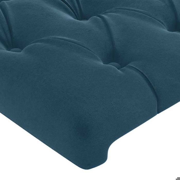 Exclusive House - Dark Blue Headboard 160x7x118/128 Cm Velvet