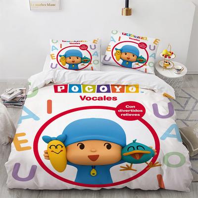 Set Biancheria da Letto Pocoyo Copripiumino e Federa Stampati 3D Trapunta Piumino Decorazione Familiare Casa Tessile Caldo Copertura Set Biancheria da Letto