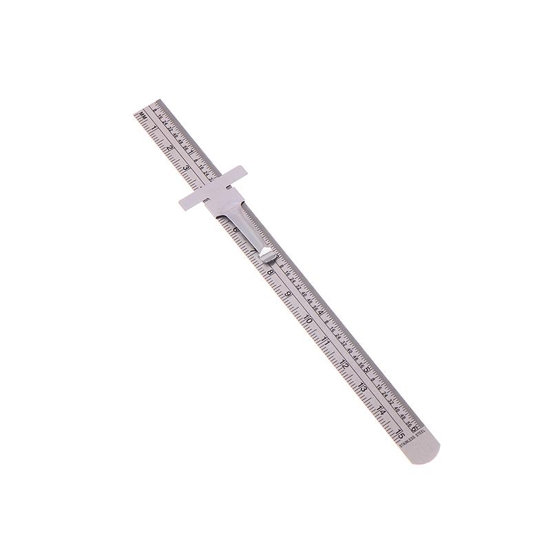 

1/2pcs Stainless Steel 6 Inch Precision Rule, Portable Sliding with Precise Inch 1/32 mm/Metric Scales