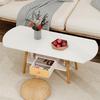 Modern Coffee Table with Double Storage Shelves – Living Room Center Table, Eco-Friendly Finish & Easy Assembly Required