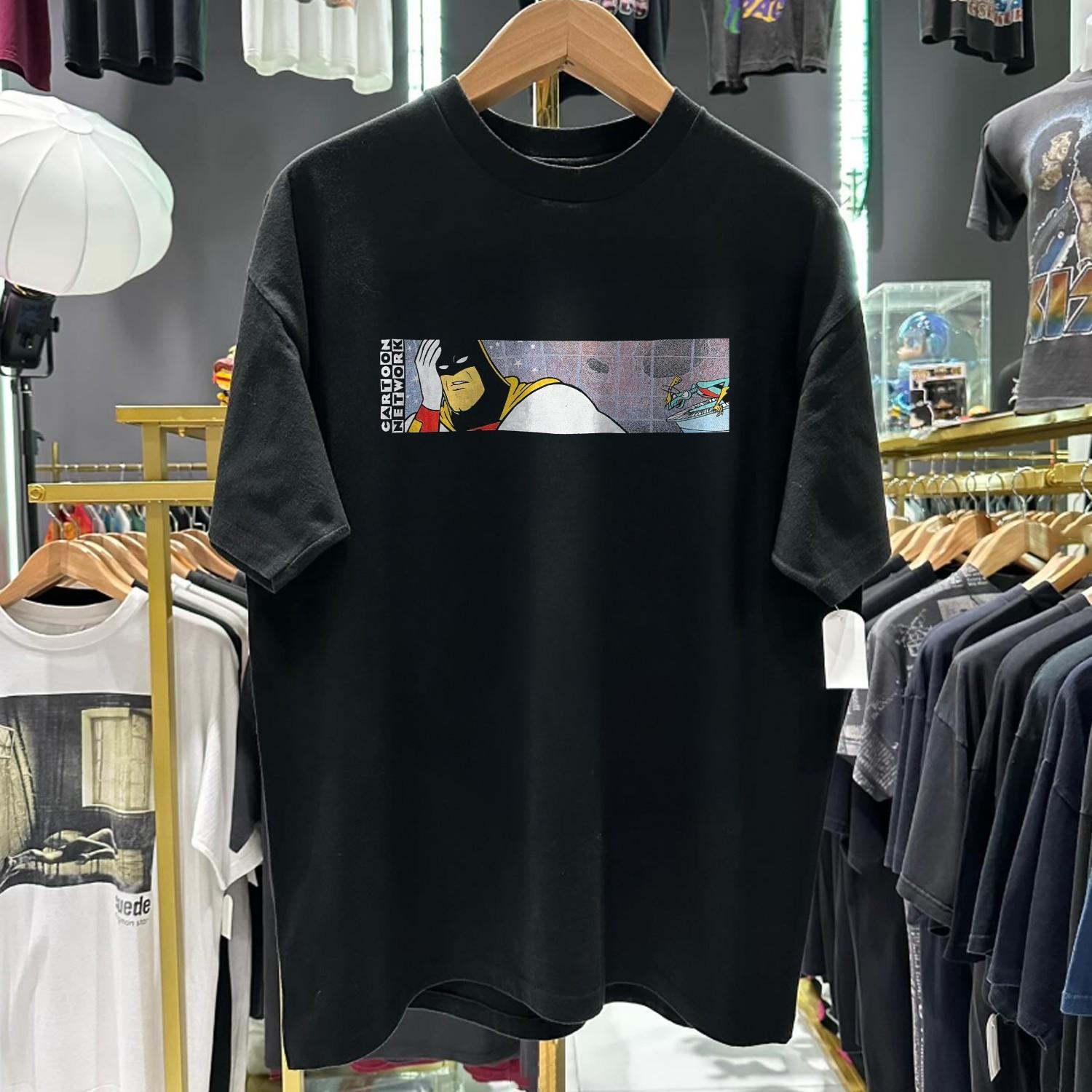 1998 Space Ghost Coast To Coast Wash Promo T-Shirt Black XXL S