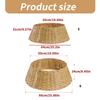 Elegant Wicker Christmas Tree Skirt Traditional Holiday Decoration Essential X3UC