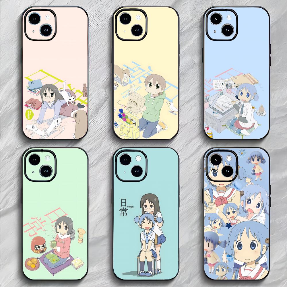 Cute Funny Slice Anime N-Nichijou Phone Case Phone Case Soft Packaging Lightweight For iPhone17 16 15 14 13ProMax