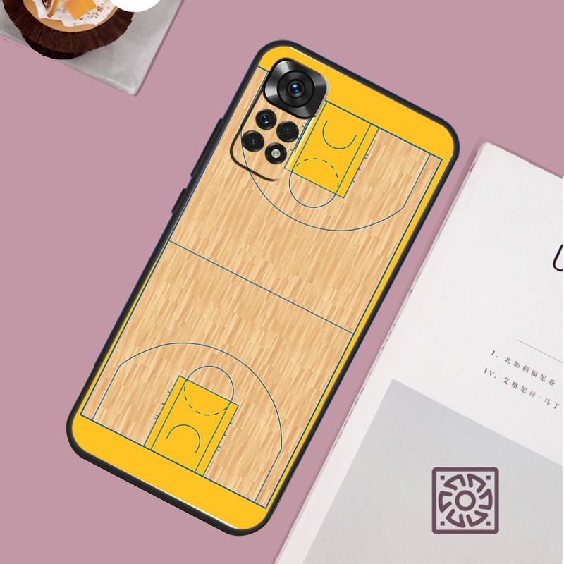 Basketball Court Diagram Case For Xiaomi Redmi Note 12 11 8 9 10 13 Pro 12S 11S 10S 9S Redmi 13C 9C 10C 12C Cover