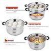 SUPOR 28cm 2-Layer Stainless Steel Steamer Pot